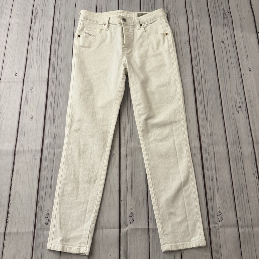 Diesel Babhila Slim Skinny Jeans Stretch Denim Button Fly Size 27 Inseam 26"‎